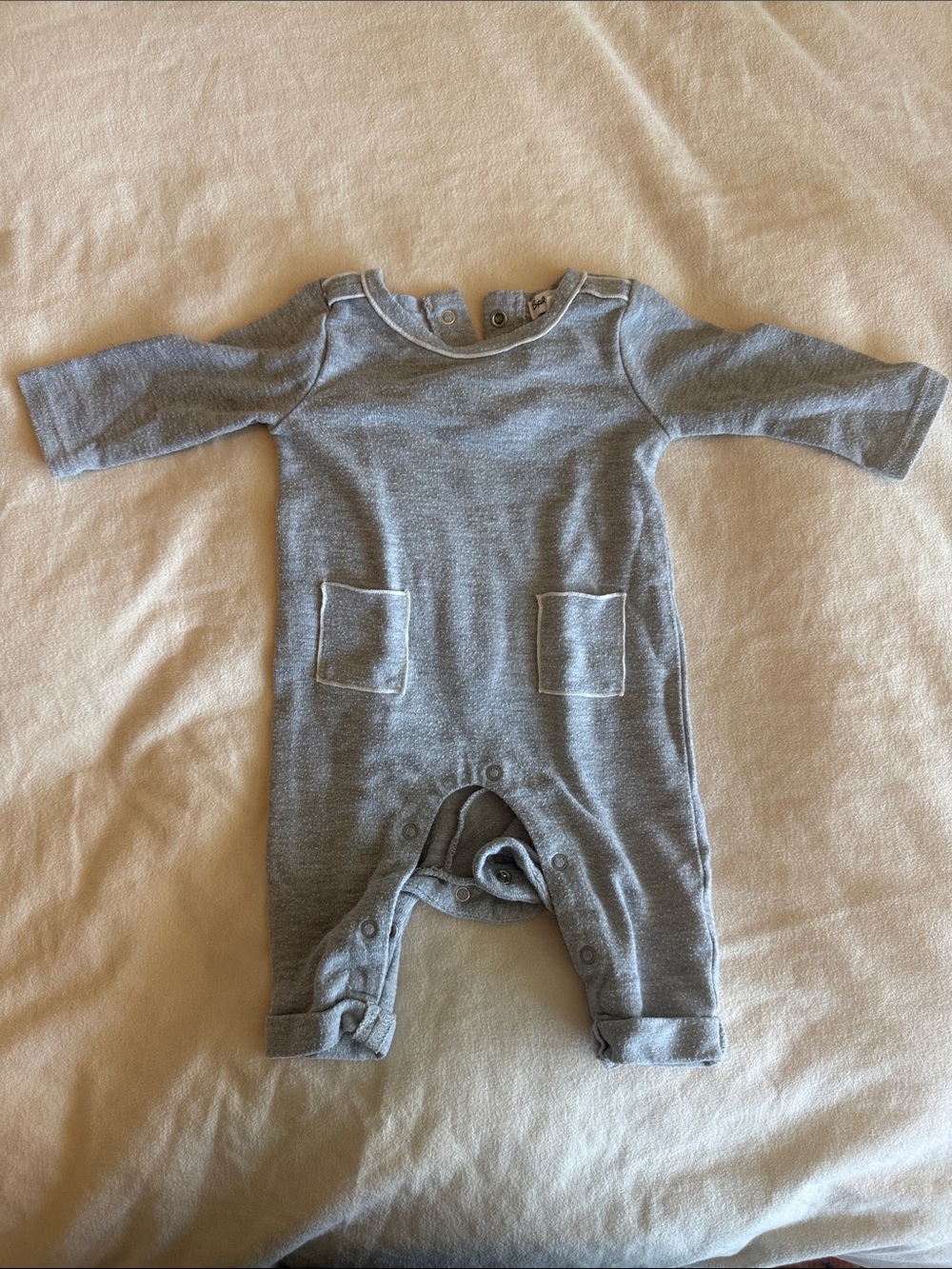 Splendid Baby One-Piece Romper - Heather Gray